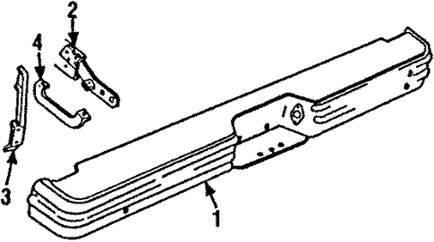 R3500 Pickup BUMPER ASSEMBLY - REAR 2