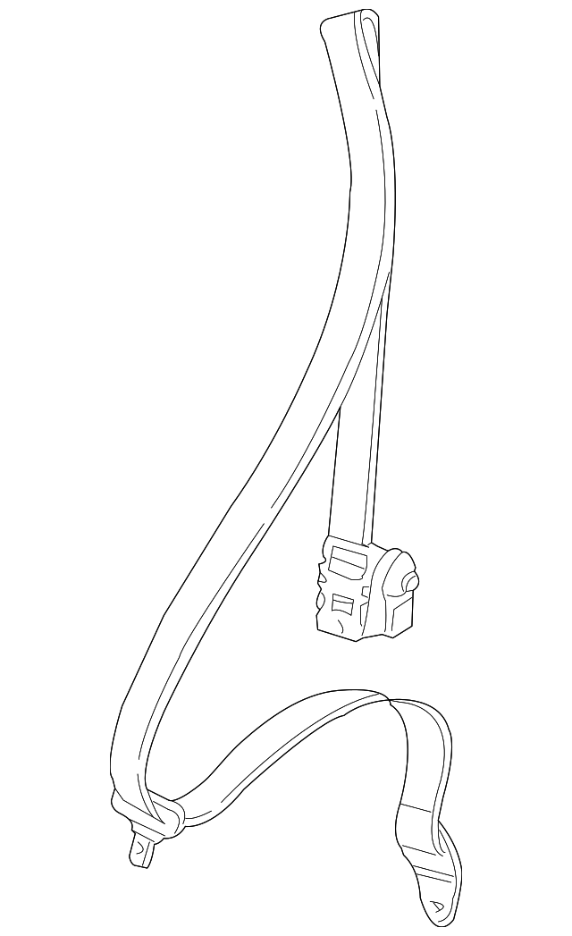 996-803-033-01 Деталь BELT & RETRACTOR, LEFT