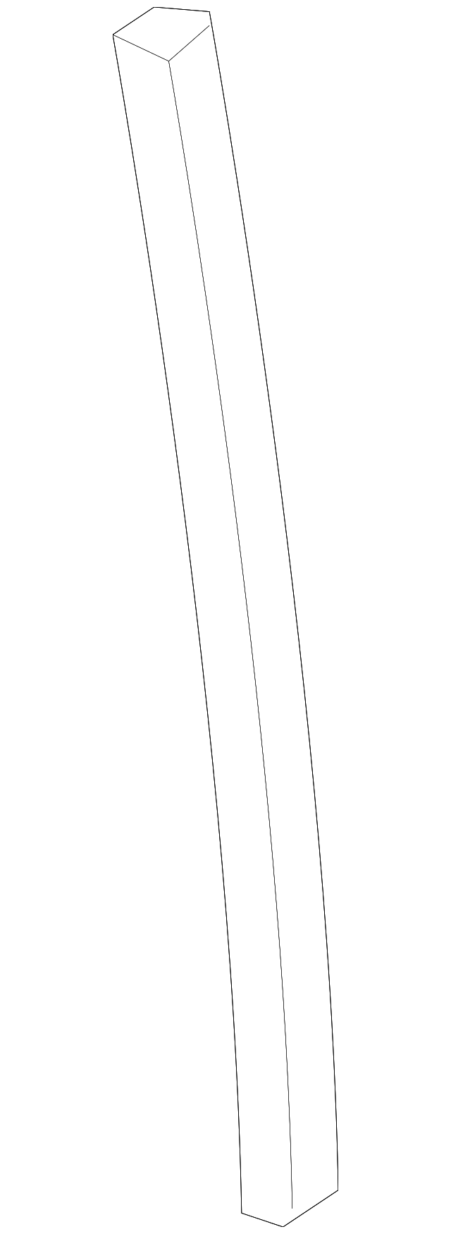 DT1Z-61255A34-B Деталь WINDOW MOLDING, RIGHT
