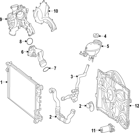 Cooling System for 2015 Mercedes-Benz E 550 #0