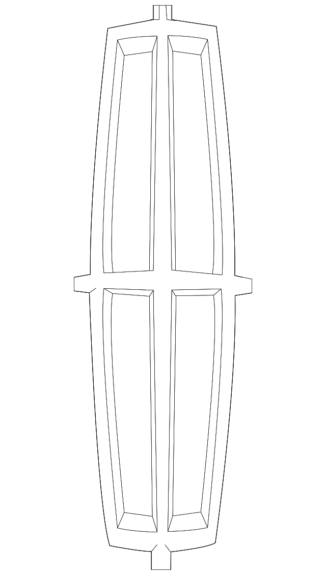 9H6Z-16098-B Деталь ORNAMENT, LEFT