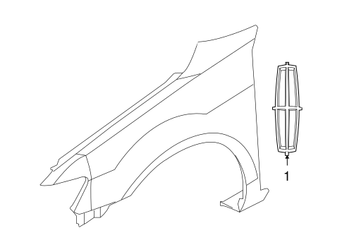 MKZ EXTERIOR TRIM - FENDER