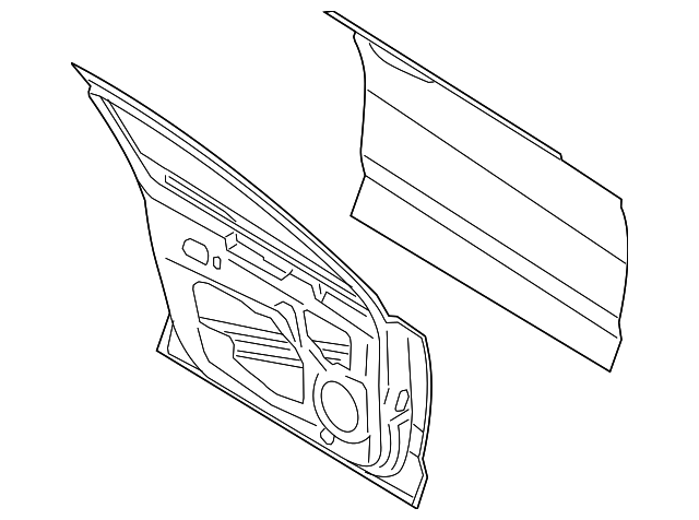 DS7Z-5420124-A Деталь DOOR SHELL, RIGHT
