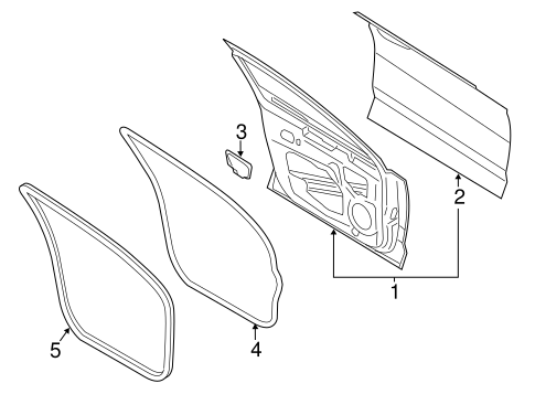 Body/Door & Components for 2017 Ford Fusion #1