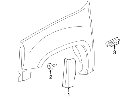 Yukon EXTERIOR TRIM - FENDER