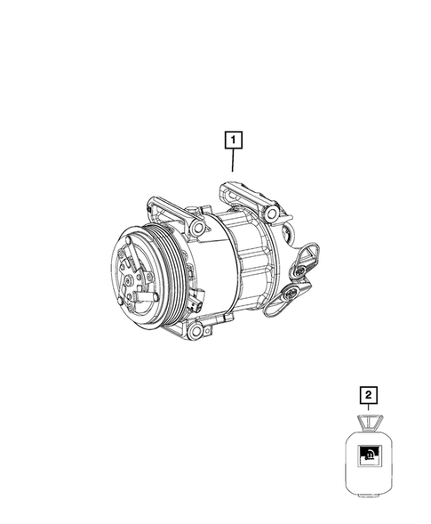 Air Conditioner Compressor and Mounting for 2019 Fiat 124 Spider #0