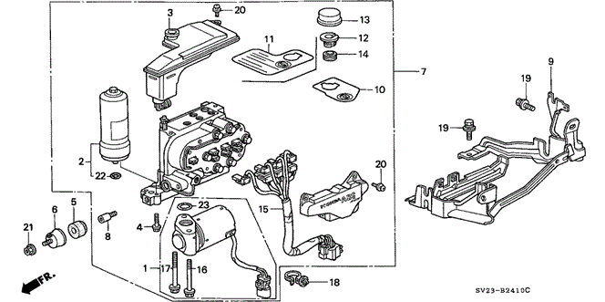 CHASSIS/ABS MODULATOR for 1996 Honda ACCORD COUPE #1