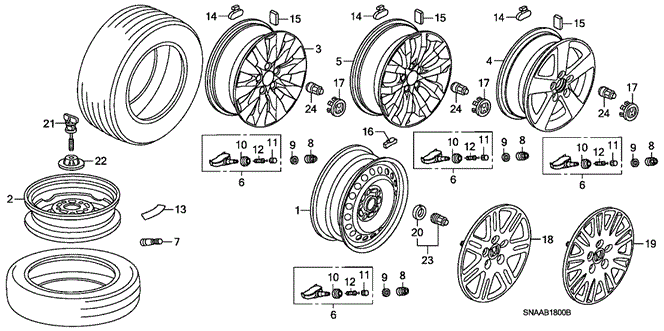 CHASSIS/WHEEL DISK (KA) for 2009 Honda CIVIC SEDAN #1