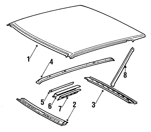 Roof for 1986 Toyota Supra #0