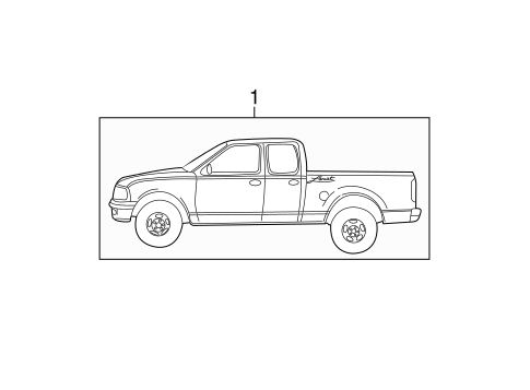 Body/Stripe Tape for 2003 Ford F-150 #7