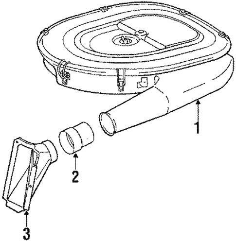Air Inlet for 1986 Mercedes-Benz 560 SL #0