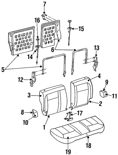 Taurus REAR SEAT COMPONENTS 3