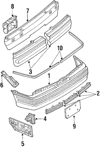 Probe BUMPER & COMPONENTS - REAR