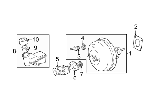 BODY/MASTER CYLINDER - COMPONENTS ON DASH PANEL for 2004 Scion xB #1