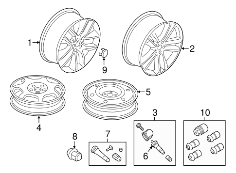 Front Suspension/Wheels for 2017 Ford Edge #3