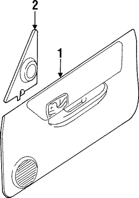 Cherokee INTERIOR TRIM - FRONT DOOR