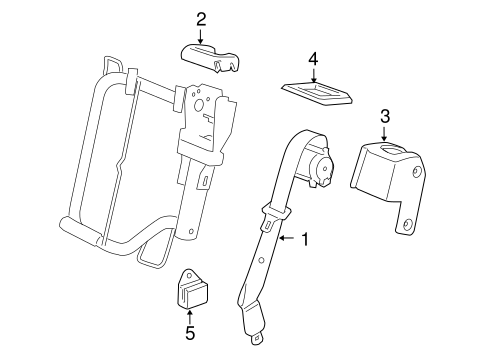 Yukon REAR SEAT BELTS 4