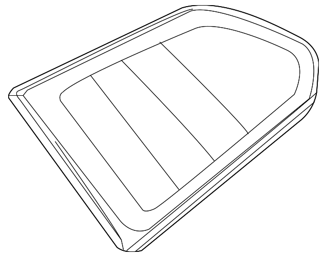 31386802 Деталь QTR GLASS, RIGHT