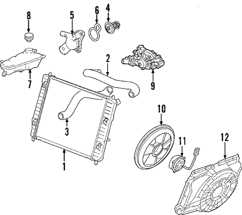 Radiator & Components for 2005 Chevrolet Corvette #1