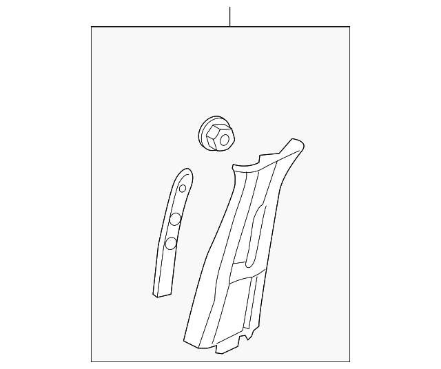15843408 Деталь UPR CTR PLR TRIM, RIGHT