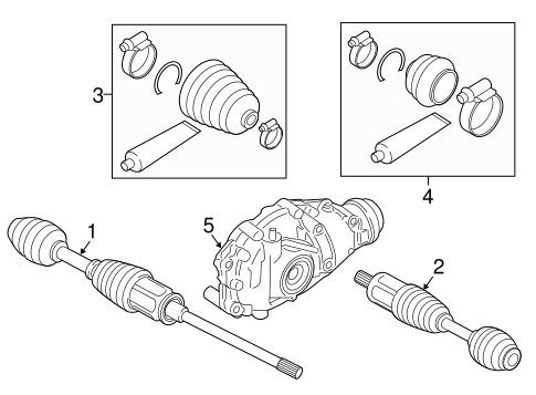 Drive Axles for 2018 BMW 650i xDrive #0