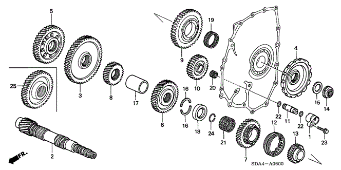Transmission - Automatic/AT Countershaft (L4) for 2006 Honda ACCORD SEDAN #1