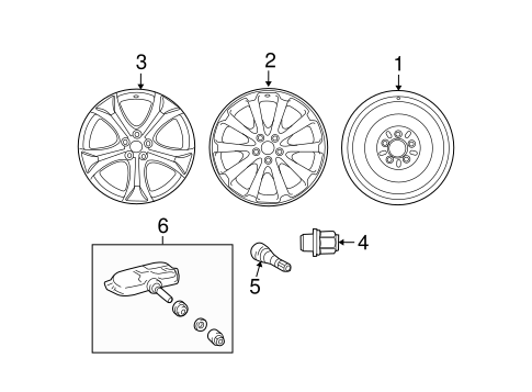FRONT SUSPENSION/WHEELS for 2013 Toyota Venza #1