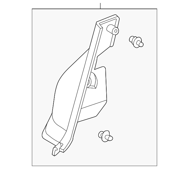 88973461 Деталь LOWER QTR TRIM, LEFT