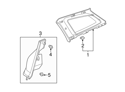 Vibe INTERIOR TRIM - QUARTER PANELS