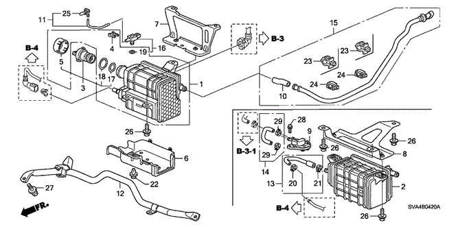 Electrical/Exhaust/Heater/Fuel/Canister for 2006 Honda CIVIC COUPE #1