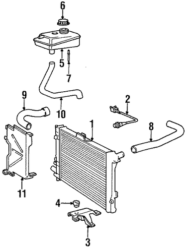 9000 RADIATOR & COMPONENTS