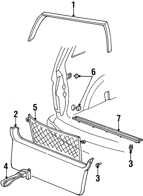 Interior Trim for 2000 Ford Windstar #0