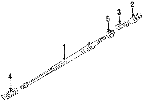 Shaft & Internal Components for 1999 Volkswagen Cabrio #0