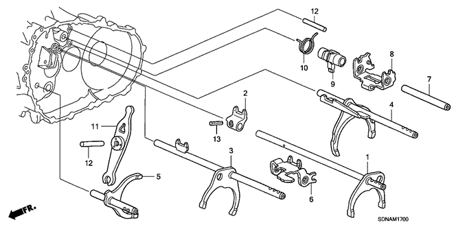 Transmission - Manual/MT Shift Fork (V6) for 2007 Honda ACCORD COUPE #1