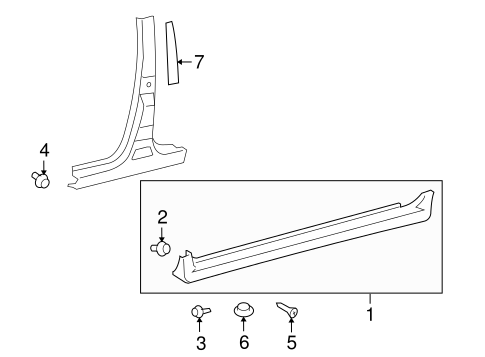 Vibe EXTERIOR TRIM - PILLARS