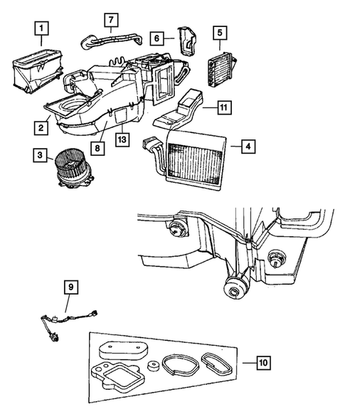 Air Conditioner and Heater Units for 2006 Chrysler PT Cruiser #2