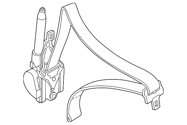 C2N3195LEG Деталь SEAT BELT ASSY, RIGHT