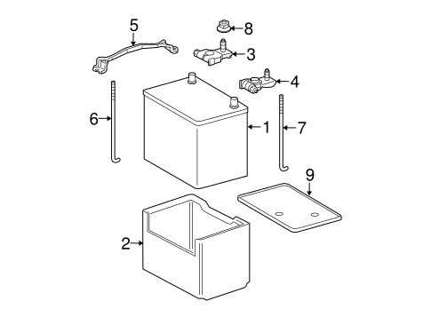 ELECTRICAL/BATTERY for 2008 Toyota Tundra #1