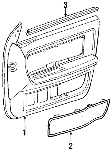 Continental INTERIOR TRIM - FRONT DOOR