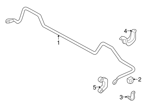 Stabilizer Bar & Components for 2001 Subaru Impreza #0