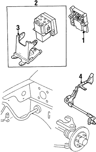 Modulator Bracket - Honda (8-97125-315-0) Modulator Bracket - Honda (8-97125-315-0)