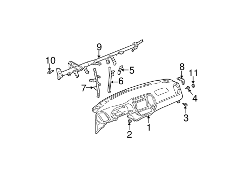 BODY/INSTRUMENT PANEL for 2006 Toyota Camry #1