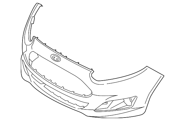 D2BZ-17757-AC Деталь BUMPER COVER
