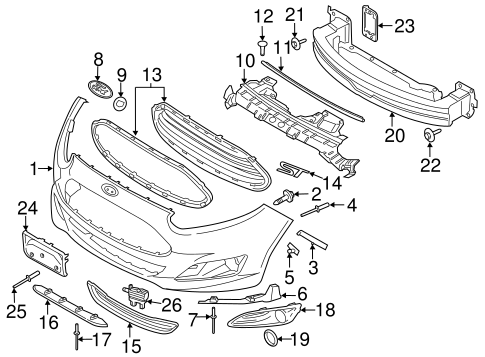 Fiesta BUMPER & COMPONENTS - FRONT