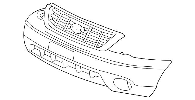 3F2Z17D957SAA BUMPER COVER