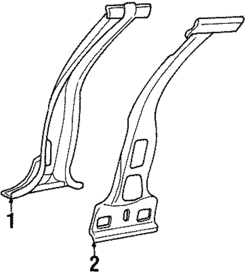 Center Pillar for 1990 Oldsmobile Cutlass Calais #0