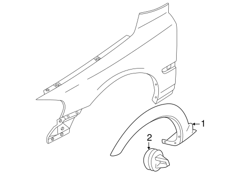 XC70 EXTERIOR TRIM - FENDER