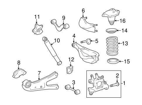 REAR SUSPENSION/REAR SUSPENSION for 2015 Toyota Highlander #2