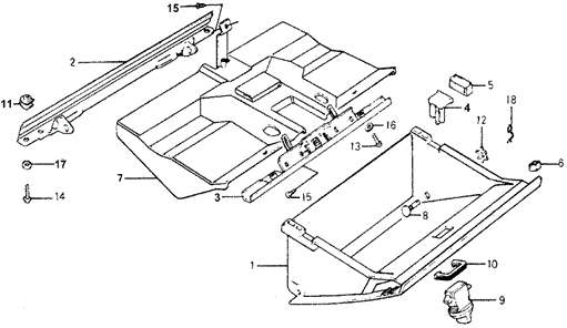 INTERIOR / BUMPER/GLOVE BOX for 1978 Honda ACCORD HATCHBACK #1