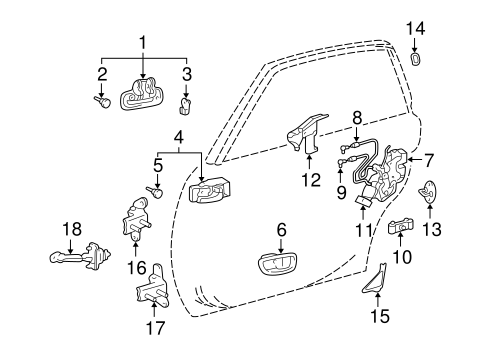 BODY/LOCK & HARDWARE for 2001 Toyota Avalon #2